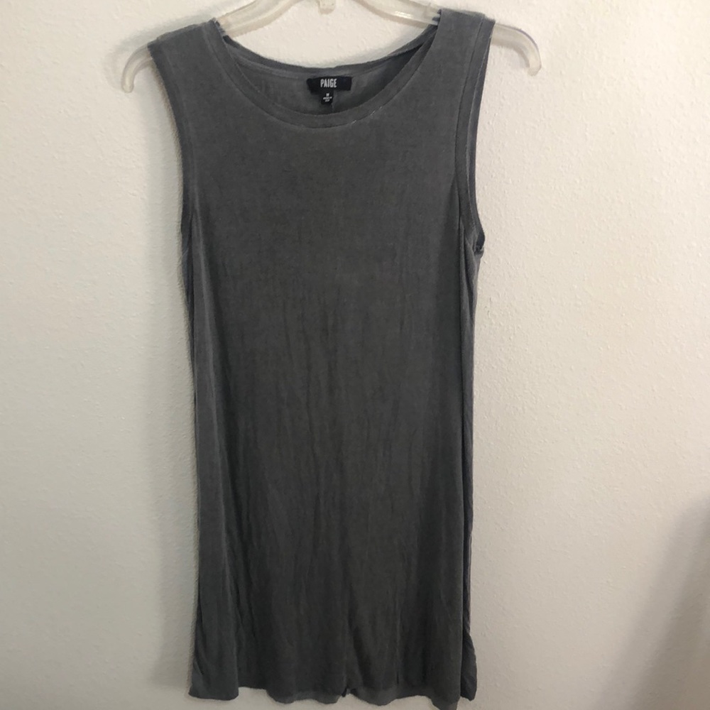 Paige brand sleeve -shirt dress. Color: Vintage black (gray). Size Medium.